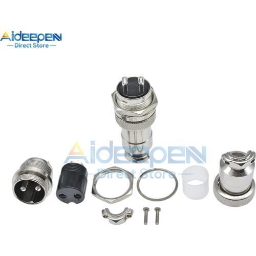 1Set GX12 GX16 GX20 2/3/4/5/6/7/8/9/10/12/14/15 Pin Male+Female Circular Aviation Socket Plug Connector
