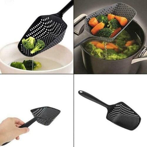 1Pc Cooking Shovels Vegetable Strainer Scoop Nylon Spoon Large Colander Soup Filter Cooking Tools home Kitchen Accessories