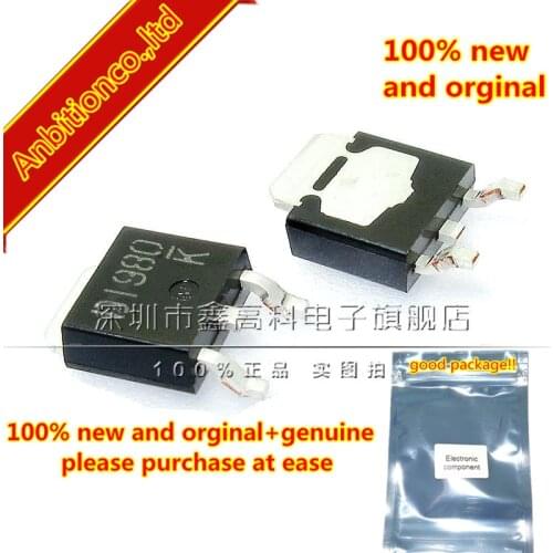 10pcs 100% new original 2SD1980 D1980 TO252 Power Transistor (100V , 2A) in stock