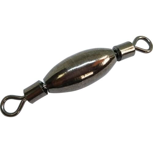 100/500/1000 PCS Copper Fishing Sinker with Swivels Stainless Strength Freshwater Lake River Carp Bass Fishing Hook Connector