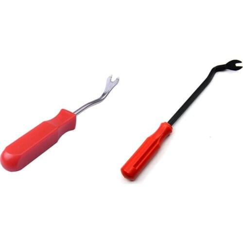 2 Pcs Car Door in terior Trim Clip Panel Upholstery Fastener Clip Remover Tool Red, 6 in ch & 4 in ch