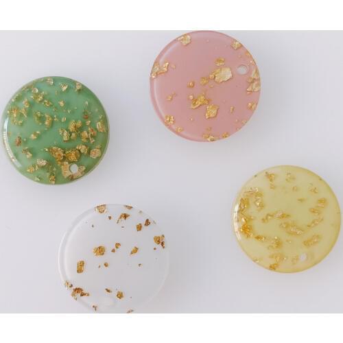 8pieces/lot Platinum resin round Earrings jewelry accessories pendant Earring Accessories