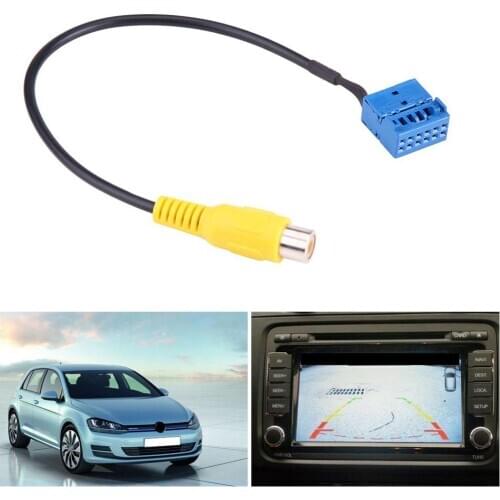 For SKODA Fabia Octavia Rapid Superb ,Video Input Harness Adapter MIB RCD330 RCD330G Radio Rear View Camera RVC Cable Adapter