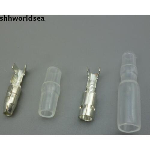 1000sets car bullet terminal auto electrical wire connector diameter 4mm pin for car electrombile ect. Free Shipping