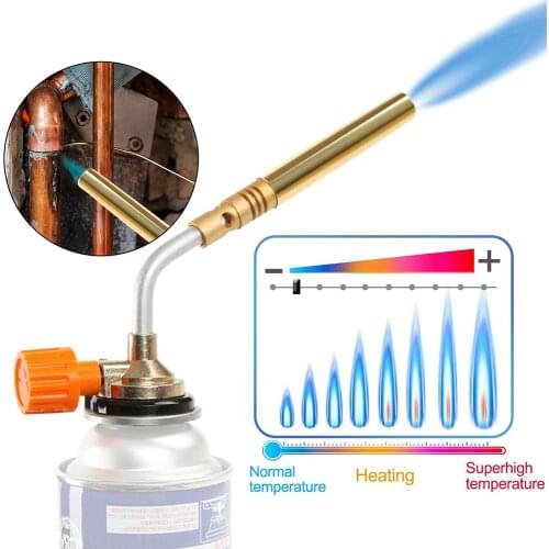 Butane Burner Welding Gas Torch Flame Gun Flamethrower Burner Outdoor Camping BBQ Portable Soldering Heat Gun Welding Equipment