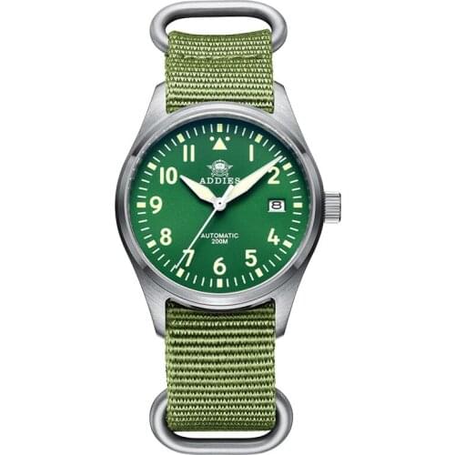 Luxury Pilot Chronograph Mens Automatic Mechanical Watch Luminous Calendar Sapphire Military Men Watches Business Nylon Clocks