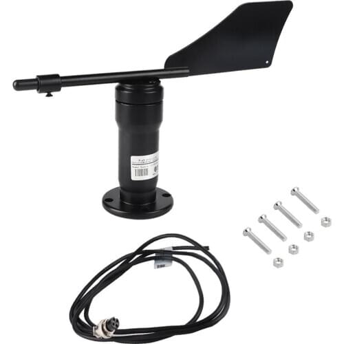 High Accuracy Wind Speed Sensor Garden Signal Output Aluminum Alloy Wind Direction Sensor Wind Vane Measuring Instrument 0-360
