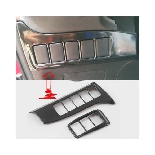 For Mitsubishi Outlander 2016-2019 High-quality ABS Chrome Headlight adjustment switch Decorative frame Car styling