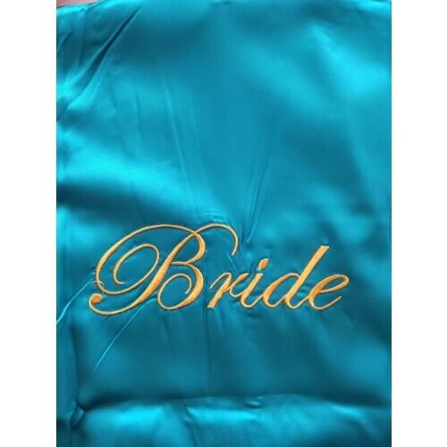 Bride Bridesmaid wedding Kimono Bathrobe Dress Women Rayon Embroidery Robe Sexy Sleep Nightshirt Sleepwear Wedding Robes M-XL