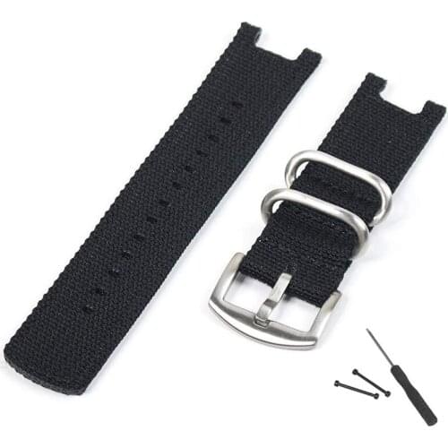 ​Canvas Nylon Replacement Watchband Strap Stainless Steel Buckle for Xiaomi Amazfit T-Rex Smartwatch With Install Tools
