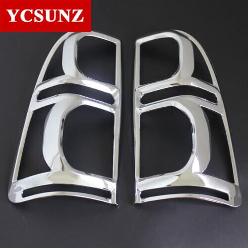 Chrome Accessories ABS Tail Lights Cover For Toyota Hilux Vigo 2012 2013 2014