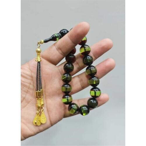 Islamic Tasbih Muslim Rosary Beads 33 Prayer Rosary For Men Bracelet For Men Accessory amber oltu amber stone Handmade Turkey