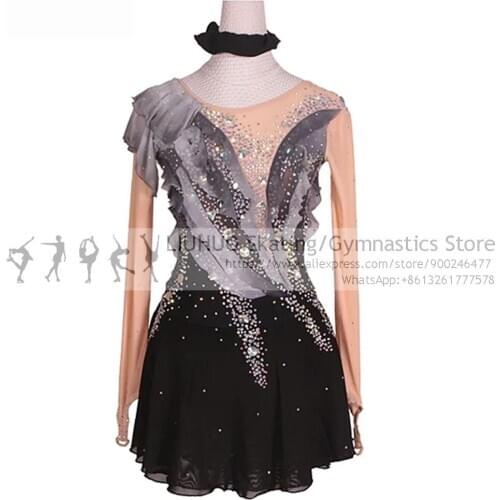 LIUHUO Rhythmic Leotards Dress Children girls costumi donna per pattinaggio Artistic dress Ballroom Ballet teens Dance leotards