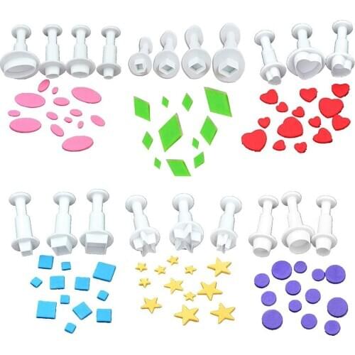 Mini Polymer Clay Cutters Heart/Square/Oval/Circular/Star designer diy earring Clay Tools Cutting Geometric Heart Mold