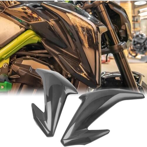 Unpainted Motorcycle Front Gas Tank Side Trim Insert Cover Panel Fairing Cowl for Kawasaki Z900 2017 2018 2019 Z 900 Accessories