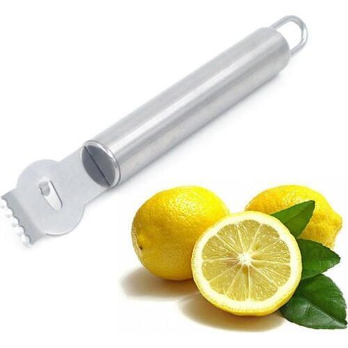 Stainless Steel Fruit Peelers Lemon Orange Zester Grater Vegetable Peeler Stainless Steel Grips Lime Zest Peeling Tools SN1211