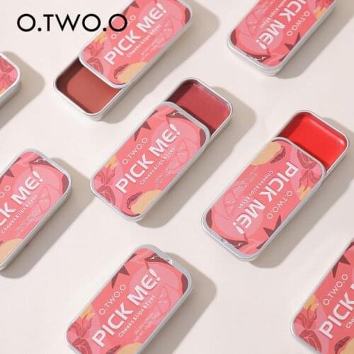 O.TWO.O Lipstick Eyeshadow Blush Multifunctional Palette Monochrome Rouge Naturally Improve Complexion Blush Makeup Set TSLM