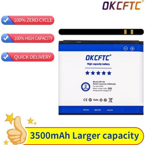 Newly Upgraded Safe And Durable 3500mAh BP-6X Li-ion Phone Battery for Nokia 8800 8860 8800 Sirocco N73i