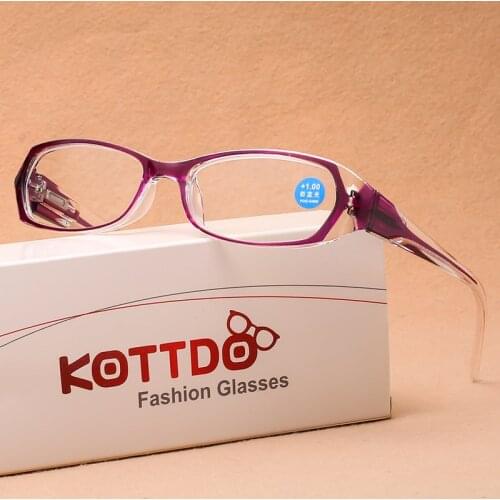 Vintage Women Reading Glasses Anti-Blue Light Presbyopia Eyeglasses Hyperopia Computer Glasses+1.0+1.5+2.0+2.5+3.0+3.5+4.0