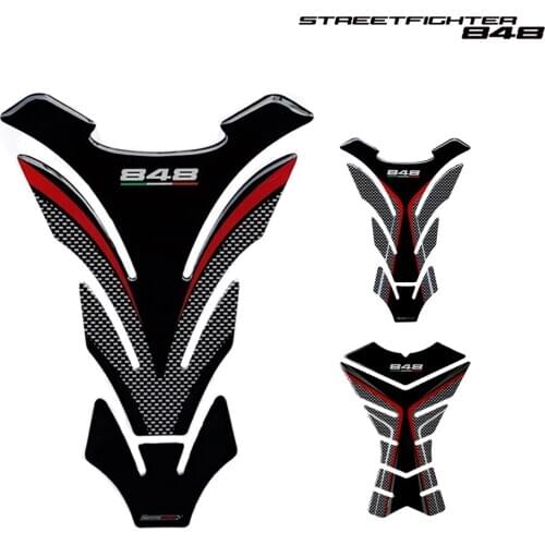 For Ducati 848 EVO Motorcycle Fuel Tank Pad Protector 3D Resin Protector