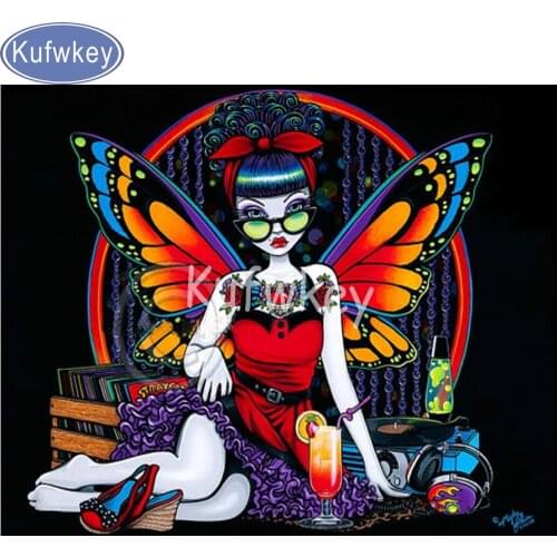 Full Diamond Embroidery,5D diy,Diamond Painting,dragonfly fairy,Cross Stitch Diamond Mosaic,diamond pattern,home decor,stickers