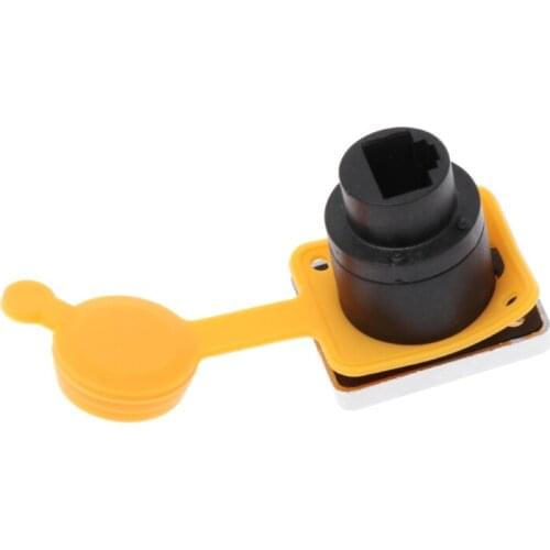 RJ45 Waterproof Connector Sockets LED Display Aignal Self-locking Plug Connector