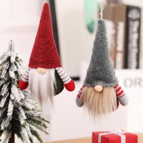 Christmas Faceless Old Man Christmas Tree Ornament Doll Decoration Car Interior Decoration Pendant Car styling