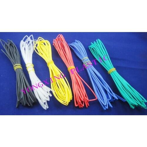21meter/lot 3.0mm 7 color heat shrink tubing shrink ration 2:1 red yellow blue green black white trhansparent color