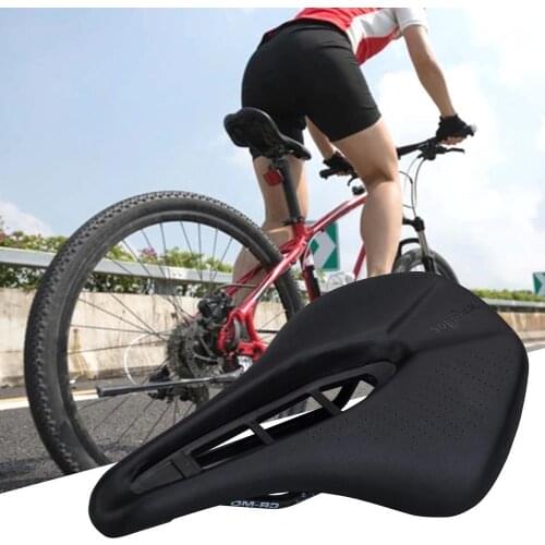 Black Comfy Ergonomic Hollow Fashionable Bicycle Seat High Stability Riding Saddle Hollow for Bike
