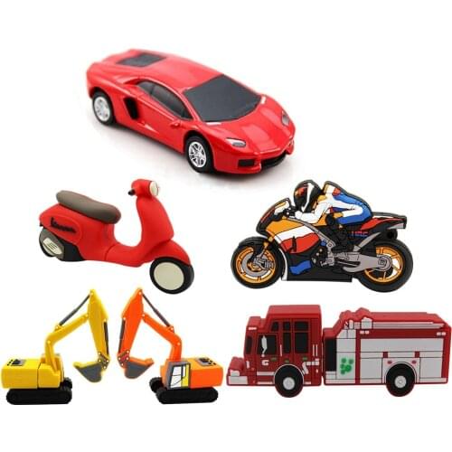 TEXT ME 64GB Sports car motorcycle racing excavator usb flash drive usb 2.0 4GB 8GB 16GB 32GB pendrive gift give friend