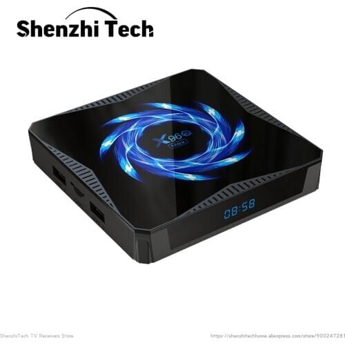 2021 Smart TV Box Android 10.0 Allwinner H616 DDR3 4GB RAM 64GB ROM Set-Top Receiver X96Q Max 6K with 2.4G/ 5G WIFI Media Player