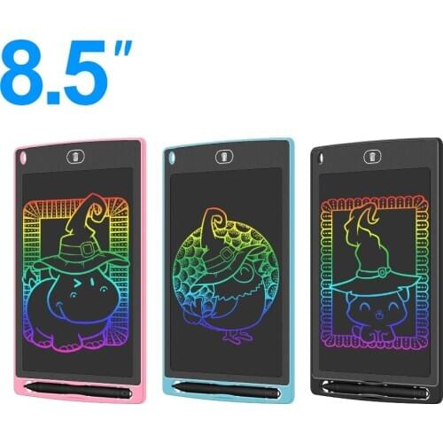 Funny 8.5-Inch LCD Writing Tablet Colorful Screen Doodle Board Electronic Digital Drawing Pad with Lock Button for Kids Adults