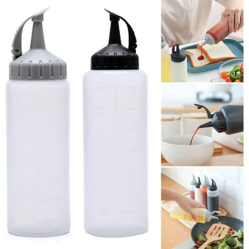 1 *seasoning Bottle 175ml/350ml Condiment Sauce Squeeze Spray Bottle Kitchen Syrup Salad Dressing Oil Ketchup