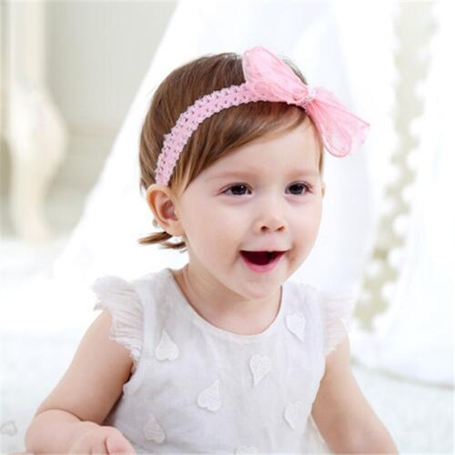 10pcs baby childrens Bow tie handband Pink Dots rabbit ear wave point elastic hair girl bandeau cheveux faixa de cabelo