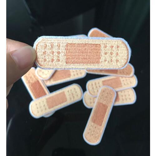 AHYONNIEX 1PCS New Bandage Embroidery Repair Patches Bag Jacket Jeans Cartoon Iron On Patches for Clothes Cheap Dry Glue Sticker