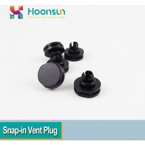 100pcs Nylon Snap-in Vent Plug Plastic Breathable Valve Hole Size 6.2-6.6mm