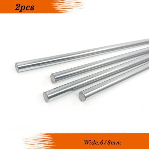 2pc 6mm and 8mm 6x100 6x200 8x100 8x200 linear shaft 3d printer Cylinder Liner Rail Linear Shaft axis cnc parts
