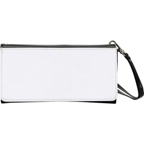 3pcs Wallets Sublimation DIY White Single Sided Blank PU Multifuncation Hasp Long Wallet