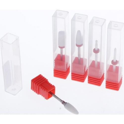 5 Shapes Ceramic Nail Drill Bit Kit Electric Nail Files Manicure Buffing Bit