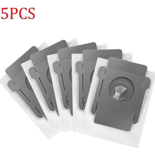5pcs Dust Filter Bags for iRobot Roomba i7 i7 + plus E5 E6 Robot Vacuum Cleaner Robotic Dust Collector Accessories