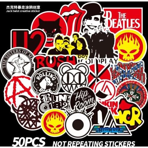 50pcs Cool Stickers Pack Cartoon Anime Sticker Pack Laptop Skateboard Luggage Waterproof Graffiti Car Sticker Toys for Children
