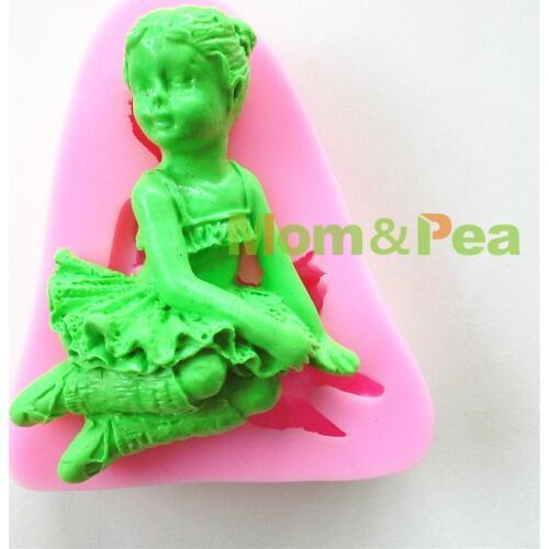Free Shipping Ballet Girl Silicone Mold Cake Decoration Fondant Cake 3D Food Grade Silicone Mould 0274