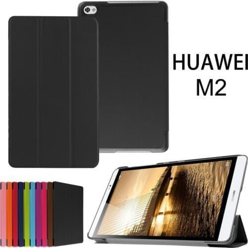 Case For Huawei MediaPad M2 M2-801W M2-803L,PU Leather Cover for Huawei M2 8.0 Tablet Funda Slim Magnetic Smart Protective Shell