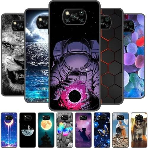 For Xiaomi Poco X3 Pro Case Soft TPU Silicone Cover for Poco X3 Pro X3Pro Phone Case PocoX3 Pro Cute Cat Protective Case Bumper