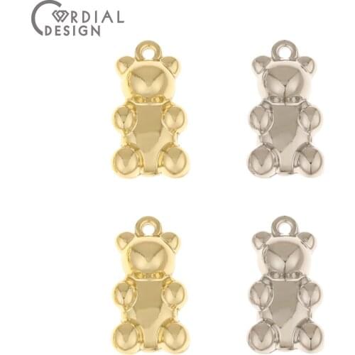 Cordial Design 100Pcs 10*18MM Hand Made/Rhodium/Jewelry Accessories/Animal Shape/Jewelry Findings & Components/Necklace Pendant