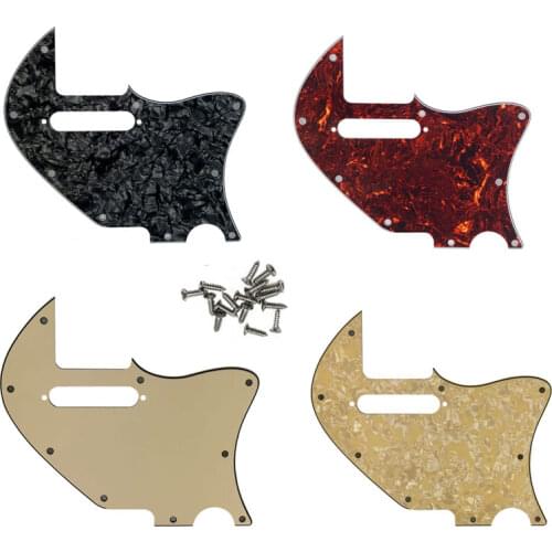Pleroo Guitar Parts For 9 hole screws US Tele Merle Haggard f hole With pickup hole Thinline Guitar Pickguard
