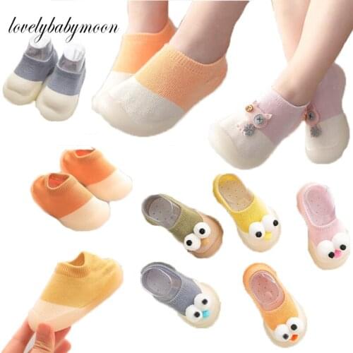 Baby Socks Shoes Infant Color Matching Cute Kids Boys Shoes Doll Soft Soled Child Floor Socks Shoes Toddler Girls First Walkers