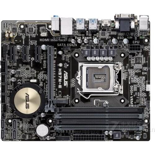 For ASUS H97M-E original motherboard DDR3 LGA 1150 for I5 I7 CPU USB2.0 USB3.0 16GB H97 Desktop motherborad