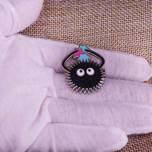 Soot Sprite Enamel Pin studio ghibli character pin badge