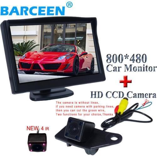 Use for MITSUBISHI RVR ASX 2014 car rear reversing camera bring 4 ir and night vision function with 5" car screen monitor